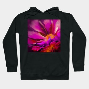 Magenta Flower Petals Hoodie